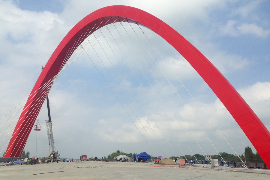 Подход к мосту, пересекающему канал - Бангладеш, проект EPC электростанции мощностью 337 МВт/305 МВт (нетто)